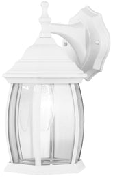 Canarm IOL1211 Outdoor Lantern, 120 V, 100 W, Incandescent Lamp, Aluminum/Steel Fixture, White Fixture